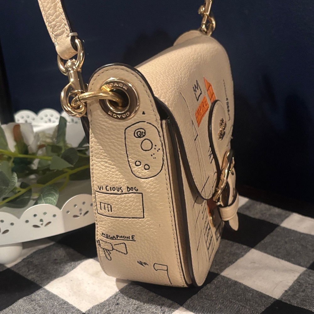 Coach X Jean-Michel Basquiat Kleo Shoulder Bag 17 limited edition - Picture 4 of 11
